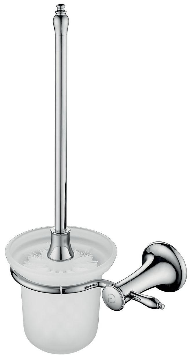 FDesign Lacrima szczotka toaletowa ścienna chrom/szkło mleczne FD6-LRA-06-11 - Wysyłka w 24h