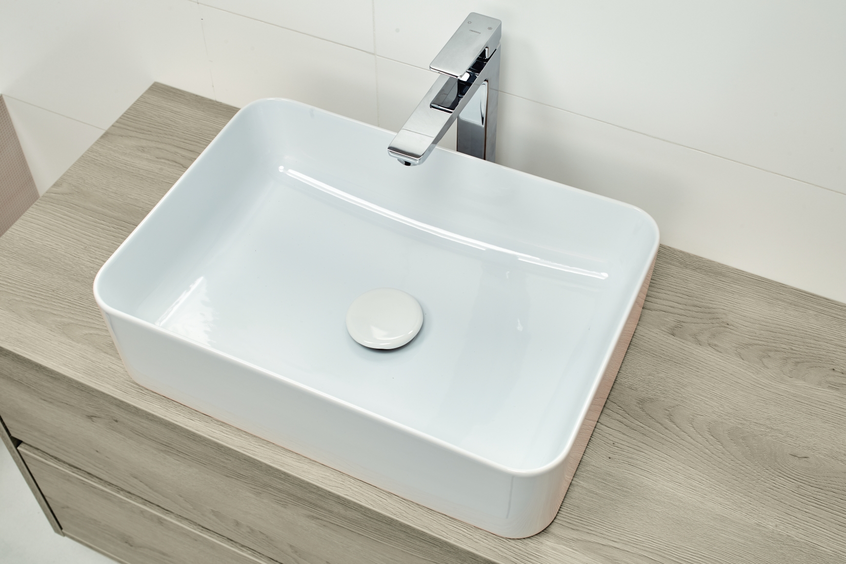 Cersanit Crea umywalka 50x34 cm nablatowa prostokątna biała EcoBox K114-001-ECO - Wysyłka w 24h