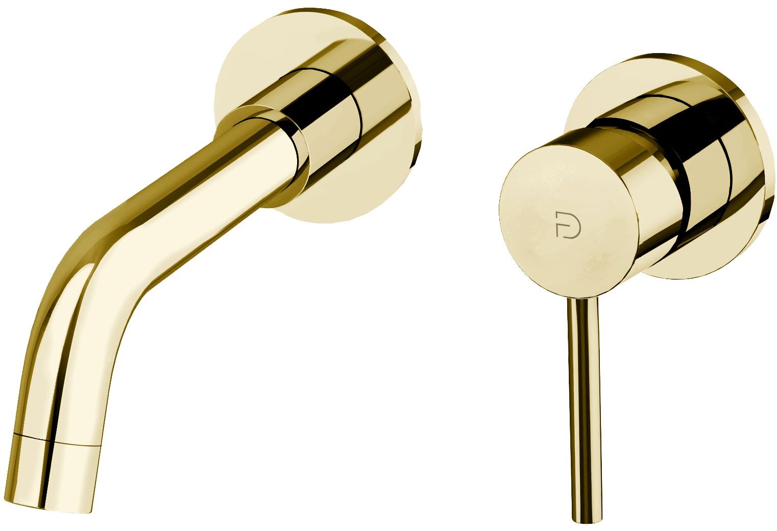FDesign Flusso bateria umywalkowa podtynkowa kompletna złoty połysk FD1-FLS-3PA-55 - Wysyłka w 24h