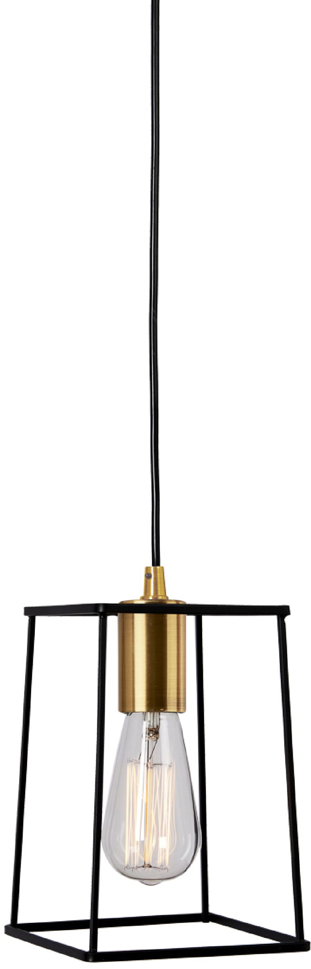 Italux Alanis lampa wisząca 1x40 W czarna MD-BR16556-D1-B/G