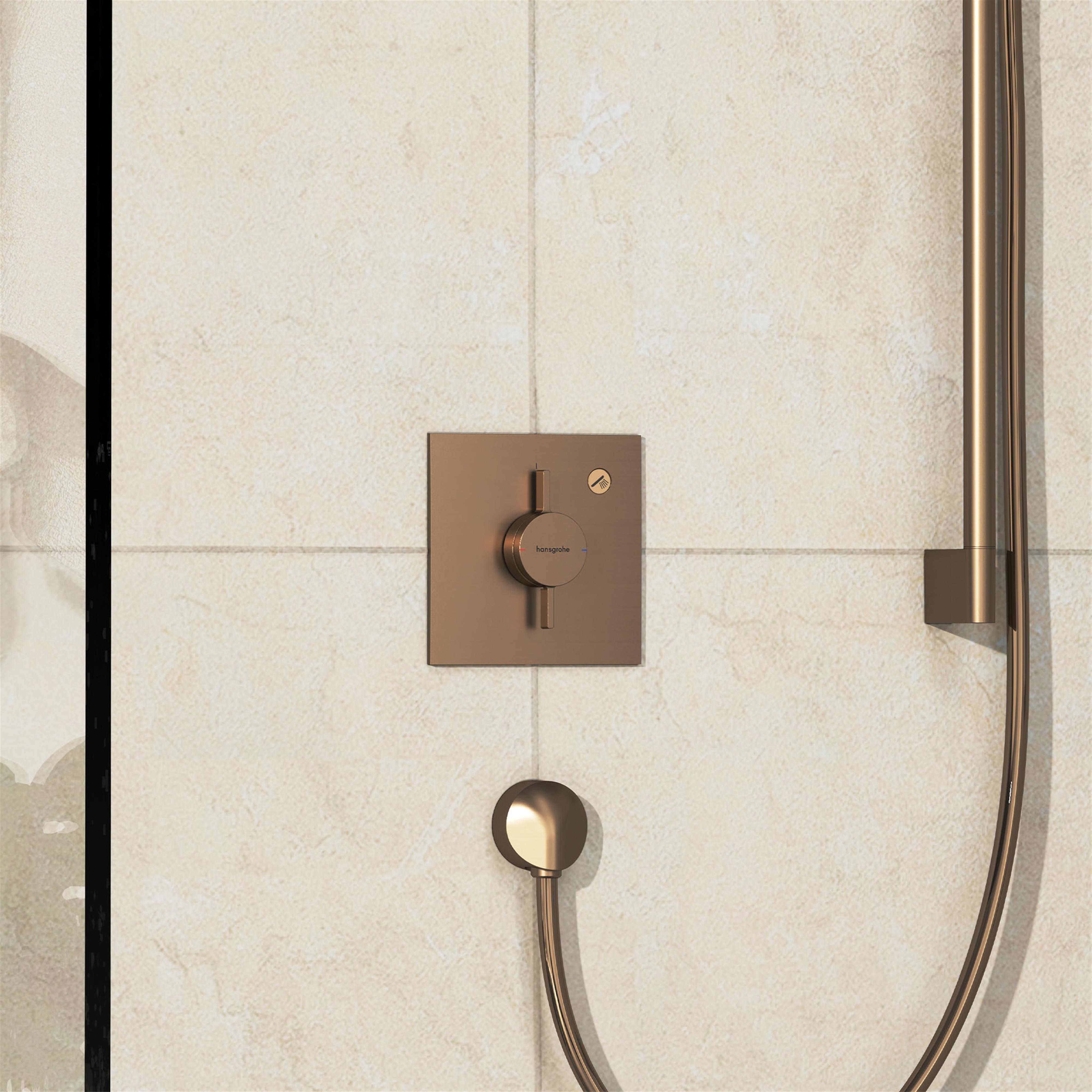 Hansgrohe DuoTurn E bateria prysznicowa podtynkowa brąz szczotkowany 75617140