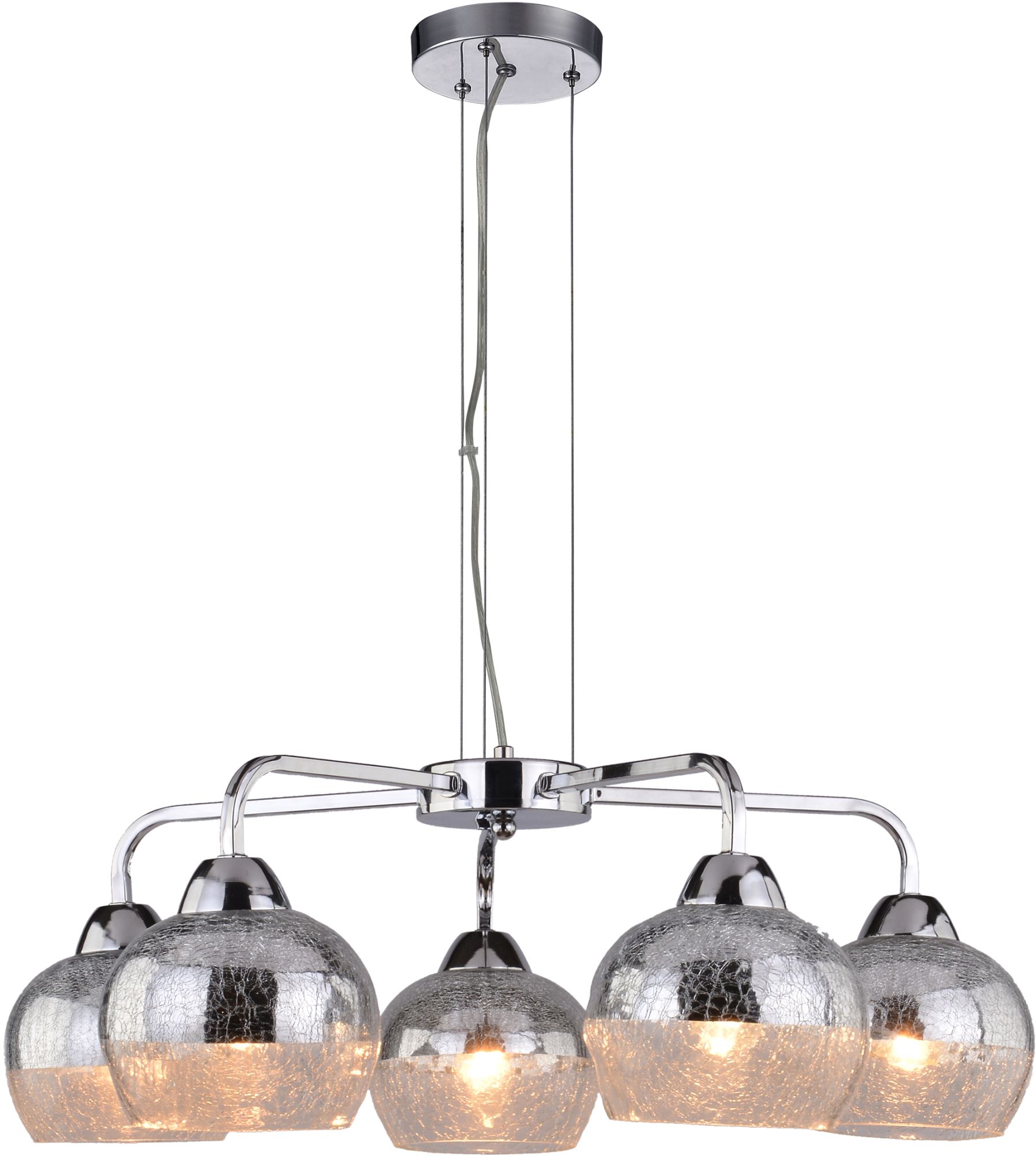 Candellux Cromina lampa wisząca 5x60W chrom 35-56375