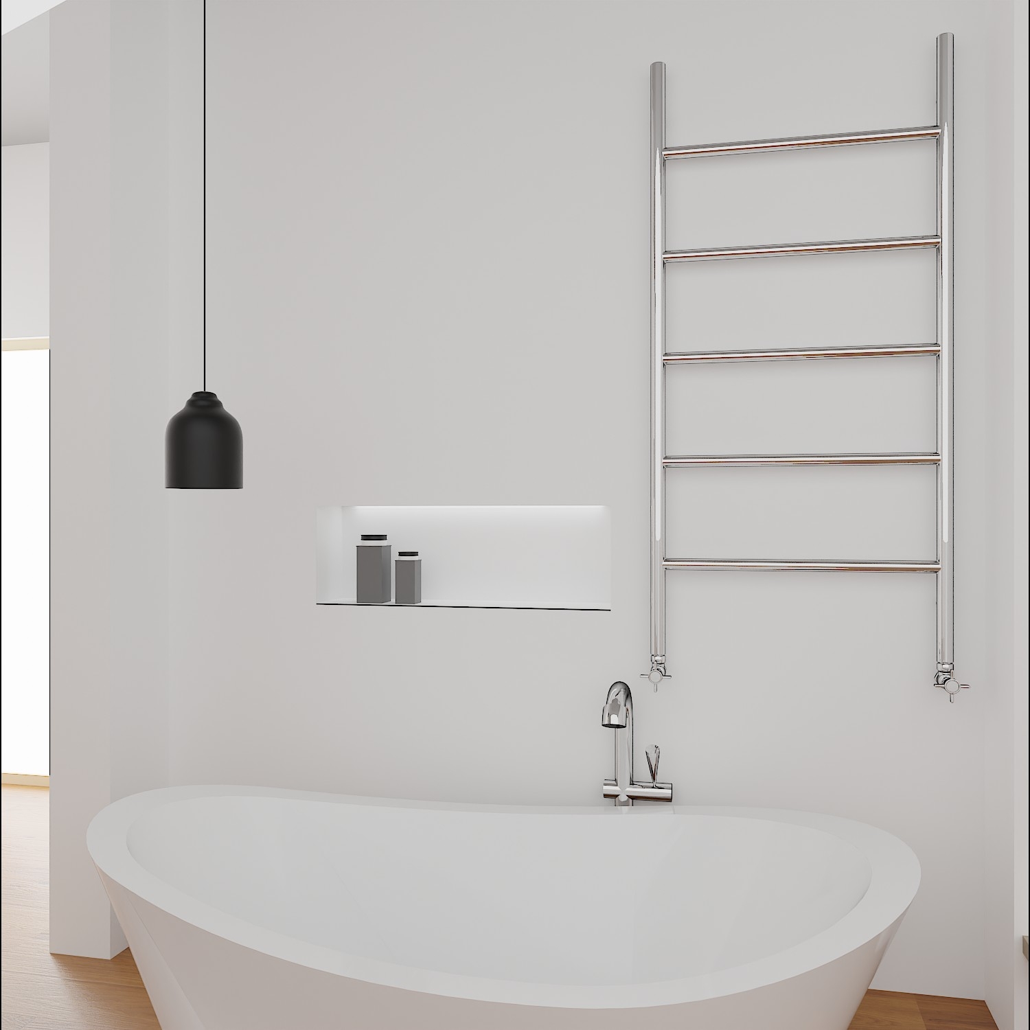 Imers Minimal grzejnik łazienkowy 110x53 cm biały połysk 2722