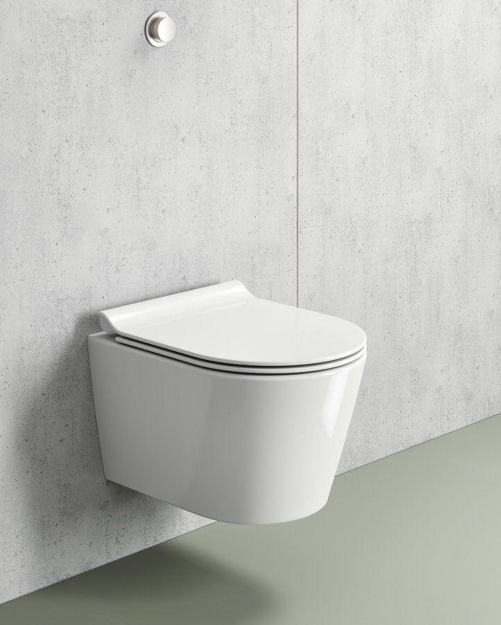 GSI Kube X miska WC wisząca bez kołnierza Swirlflush ExtraGlaze biały 941811