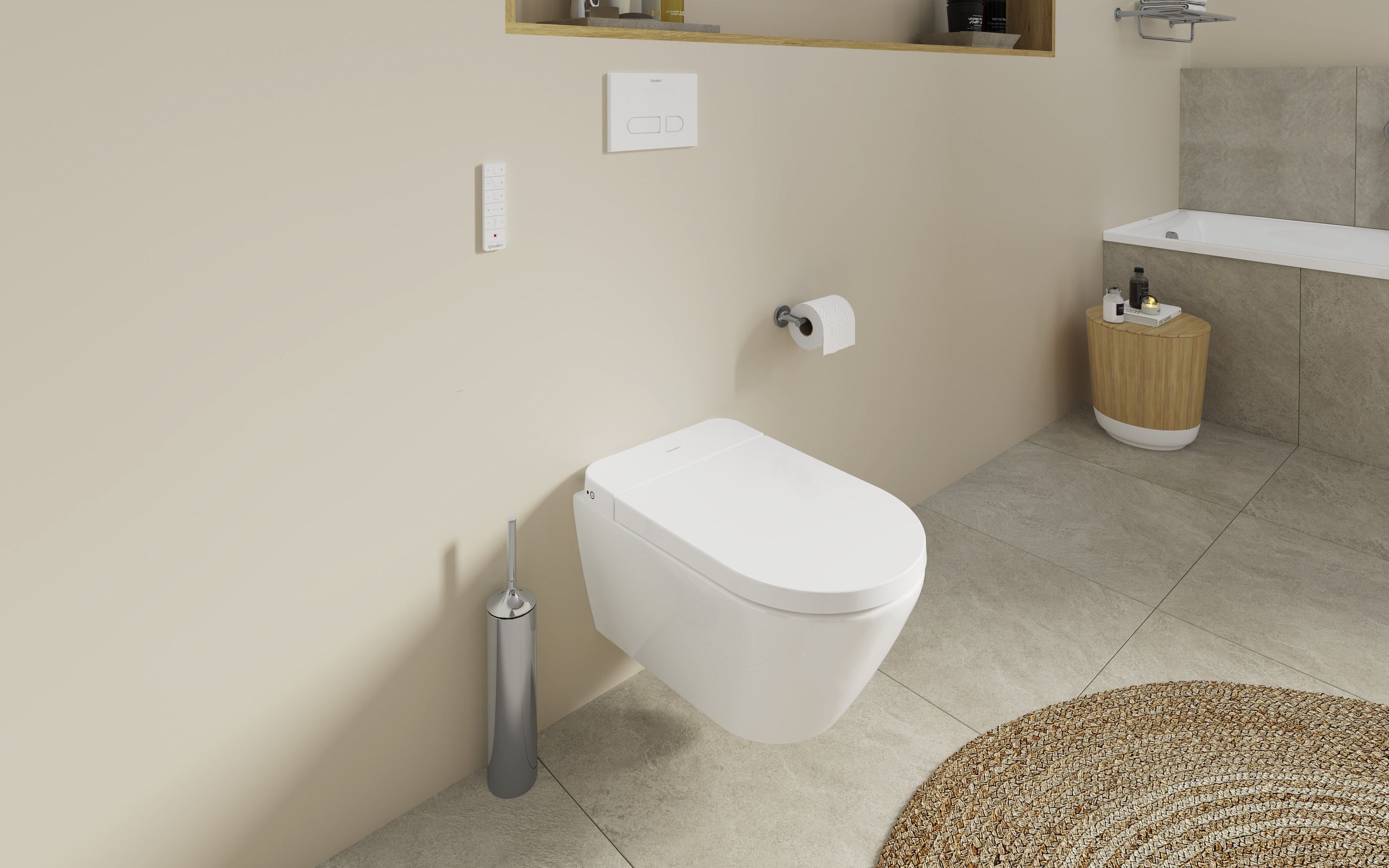Duravit SensoWash D-Neo Compact miska WC wisząca HygieneGlaze z deską myjącą biały połysk 654000012004300 - Wysyłka w 24h