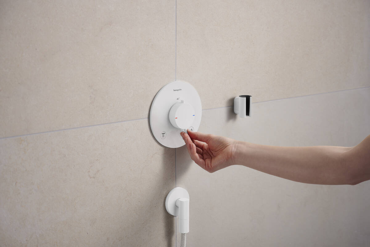 Hansgrohe Ecostat Comfort S bateria wannowo-prysznicowa podtynkowa z termostatem biała 33715700