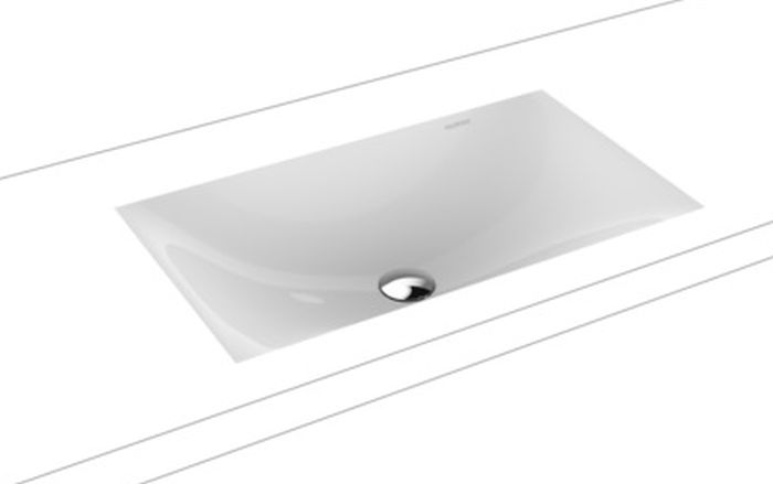 Kaldewei Silenio umywalka 63x39 cm podblatowa prostokątna model 3047 biała 906006313001