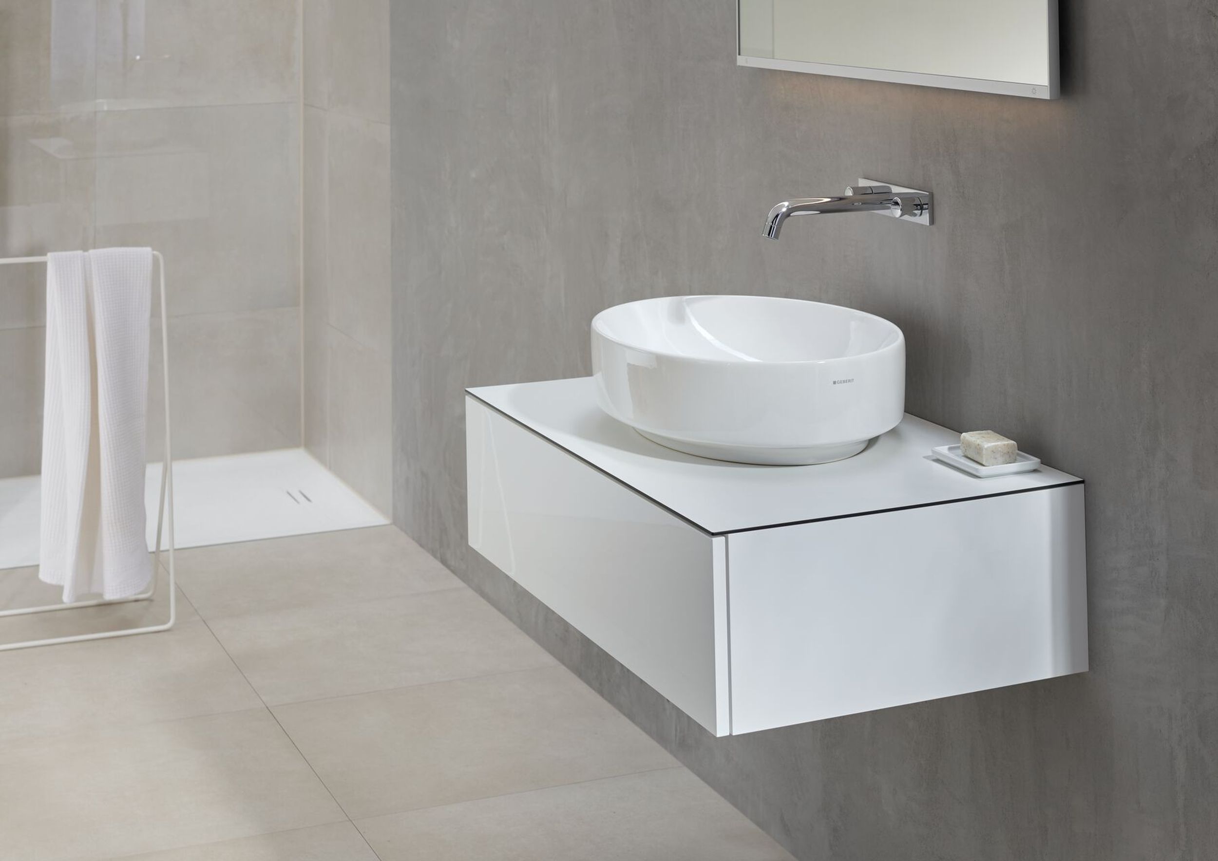 Geberit Variform umywalka 55x40 cm nablatowa owalna biała 500.771.01.2