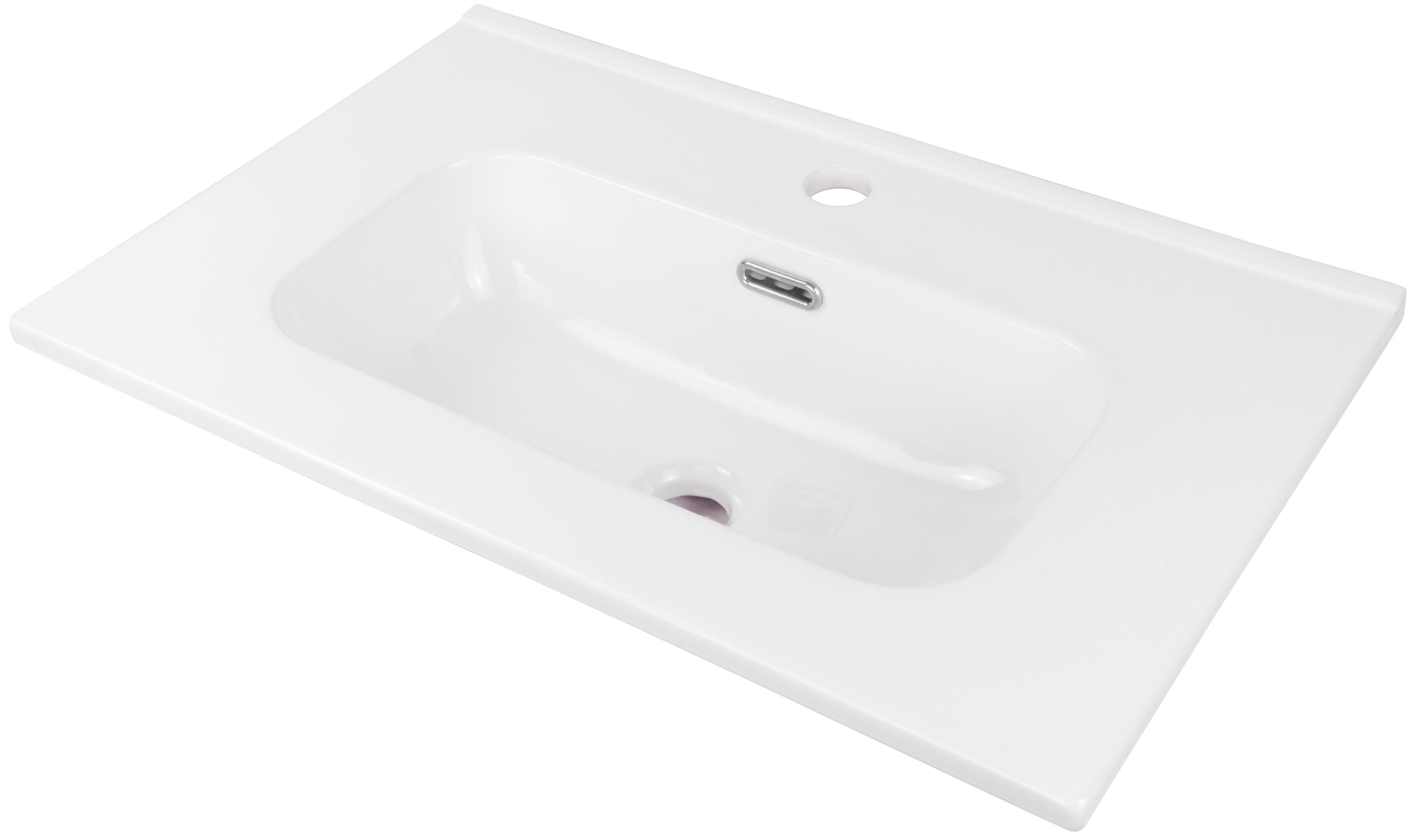 Deante Tubo umywalka 60x38,5 cm prostokątna meblowa-wpuszczana biała CTU_6U6M - Wysyłka w 24h