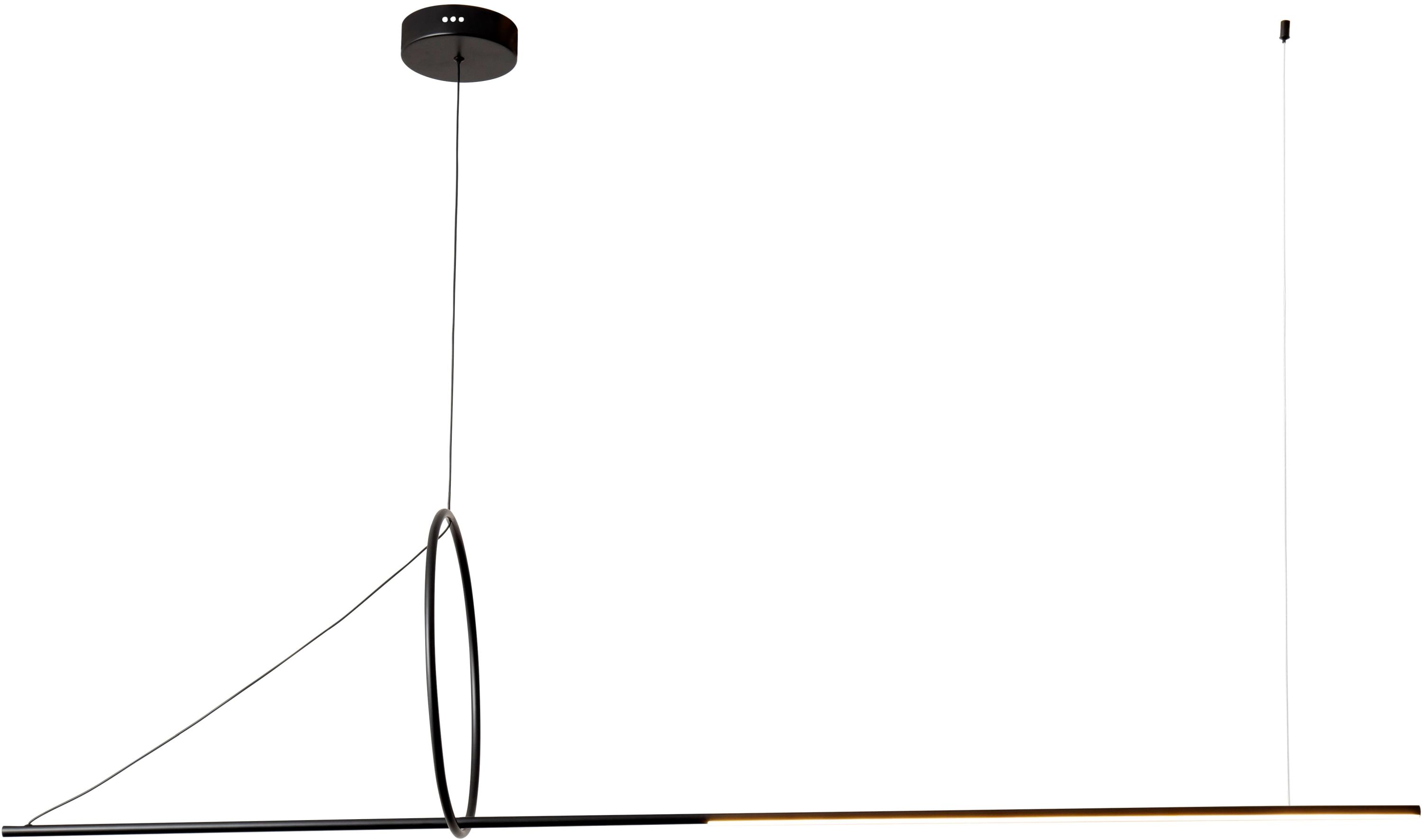 Kaja Mona lampa wisząca 1x18W LED czarny K-8189