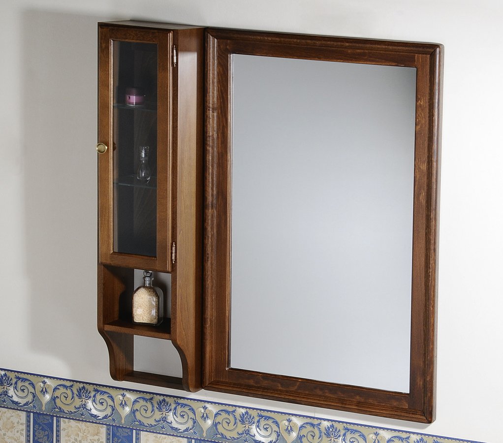 Sapho Retro szafka 115 cm boczna prawa wisząca drewno bukowe brąz 1681