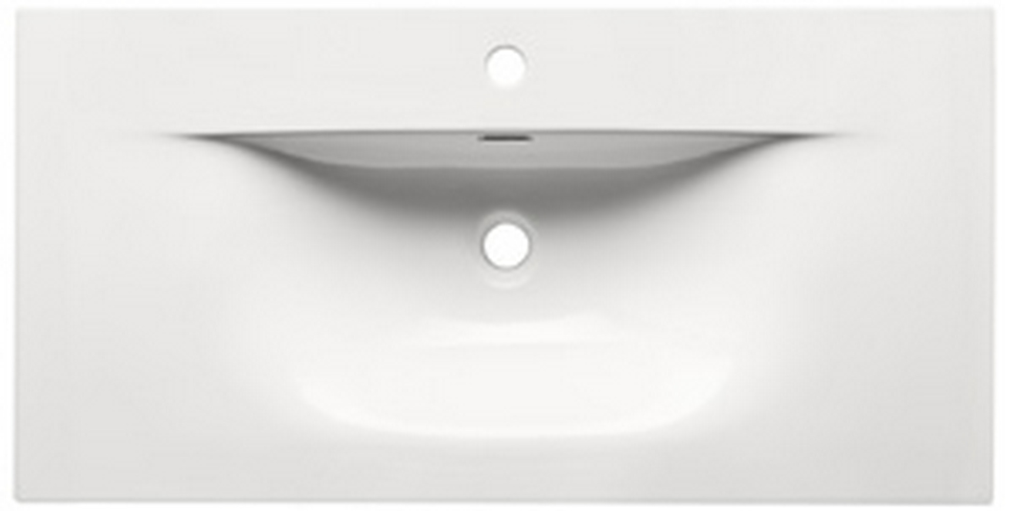 Comad Sky umywalka 91x46 cm wpuszczana prostokątna biały połysk SKY90/DP-8099