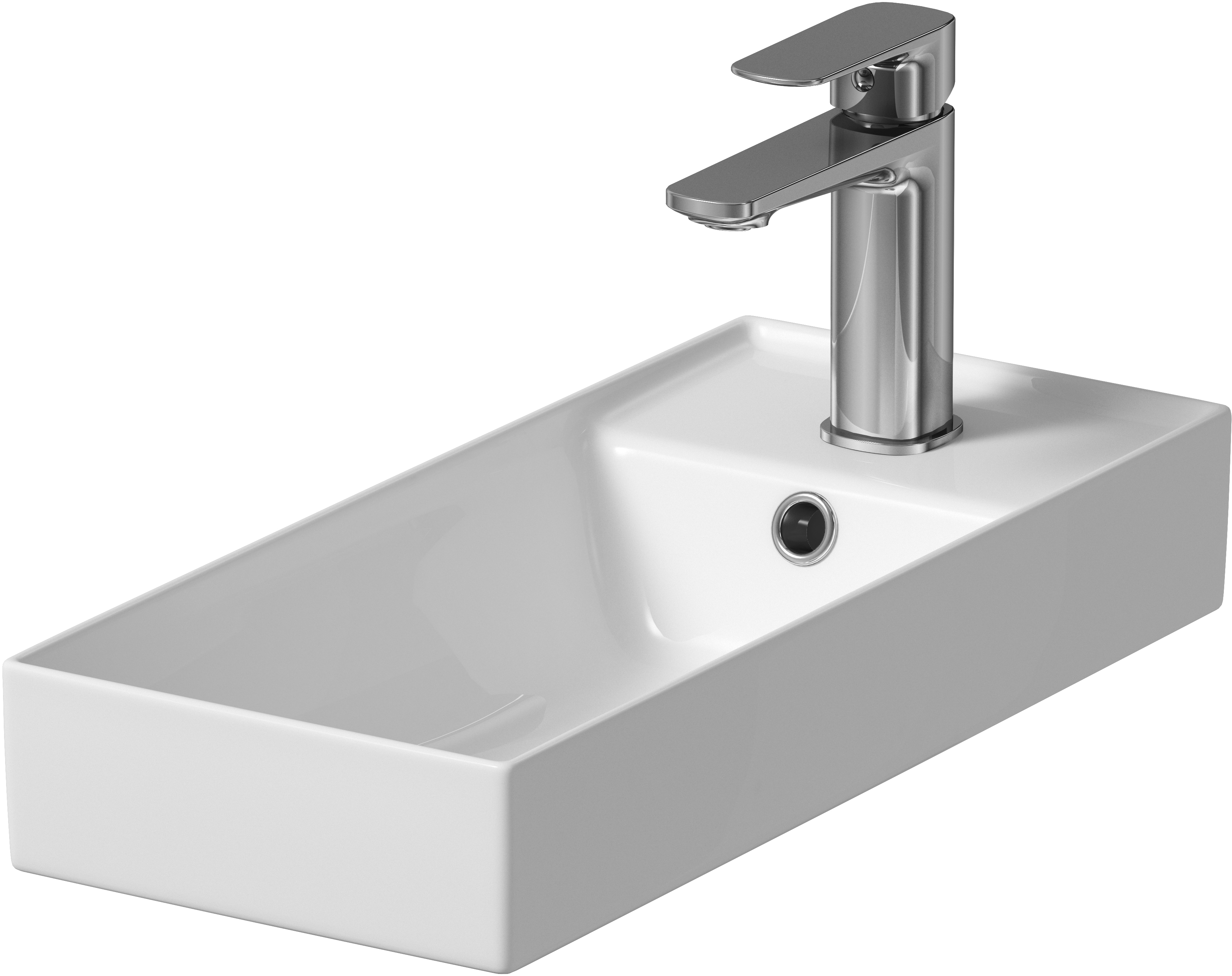 Cersanit Larga umywalka 50x22 cm meblowa prostokątna biała K677-005 - Wysyłka w 24h