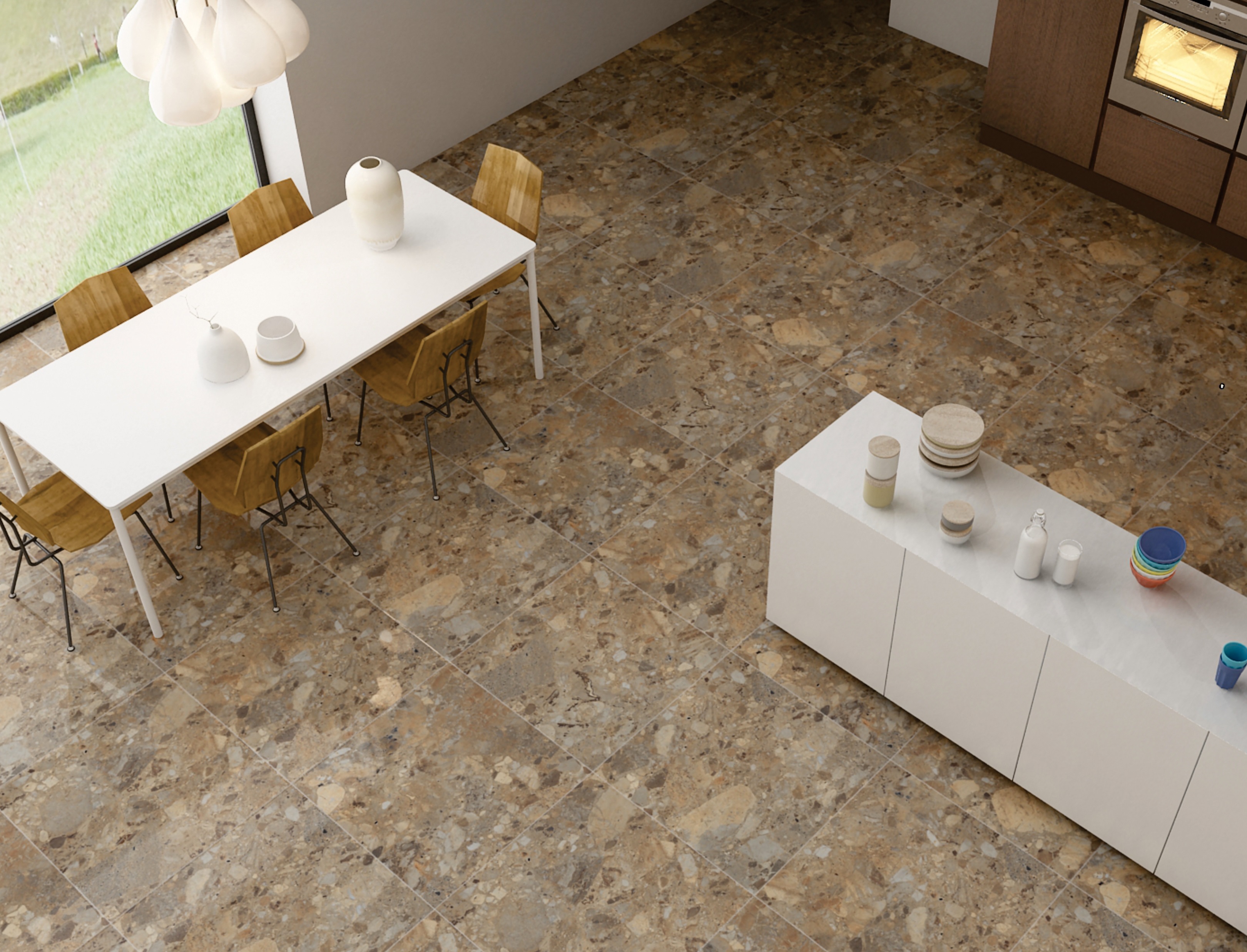 Euroceramic Scoria płytka ścienno-podłogowa 60x60 cm beżowy połysk