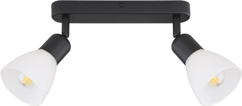 Light Prestige Malta lampa podsufitowa 2x40W czarna/biała LP-877/2WBK
