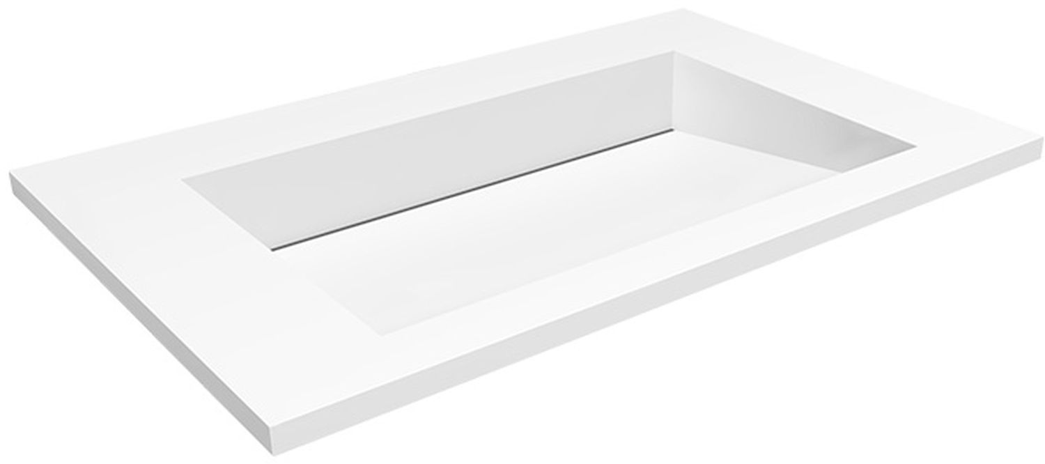 Cristalstone Linea Ideal umywalka 70x45 cm prostokątna wpuszczana biała U700-MCOLC/CR/BO