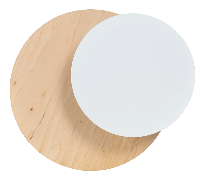Emibig Circle kinkiet 1x8 W biały-drewno 971/1 - Wysyłka w 24h
