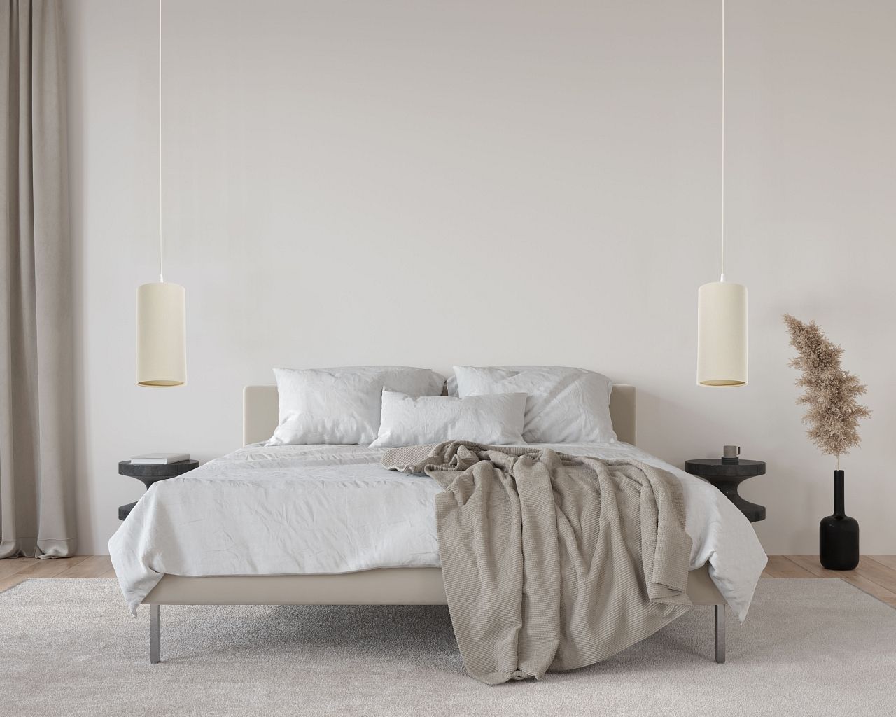 BPS Koncept Boho Ellegant Slim lampa wisząca 1x60W kremowa 0T0-013-15W30