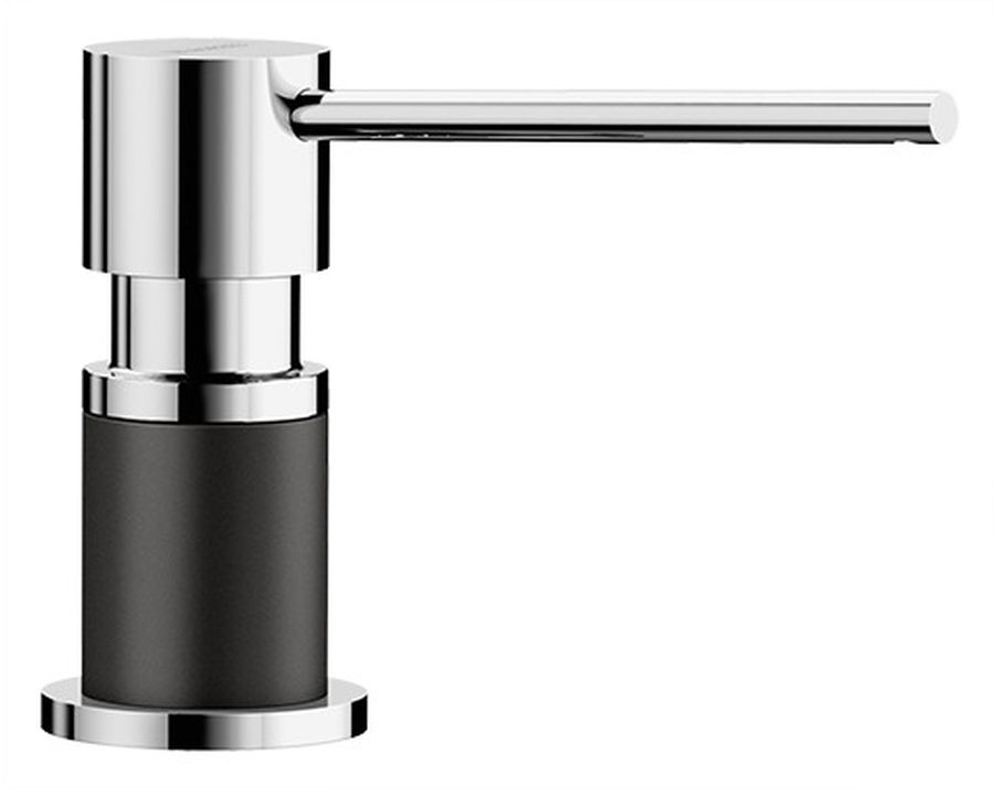 Blanco Lato dozownik do płynu 300 ml blatowy czarny/chrom 526177 - Wysyłka w 24h