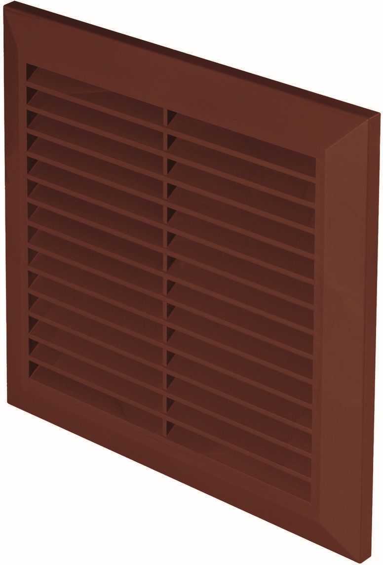 Awenta Classic kratka 200x200 mm brązowa T27BR