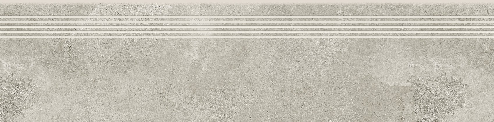 Opoczno Quenos Light Grey Steptread stopnica podłogowa 29,8x119,8 cm szary mat