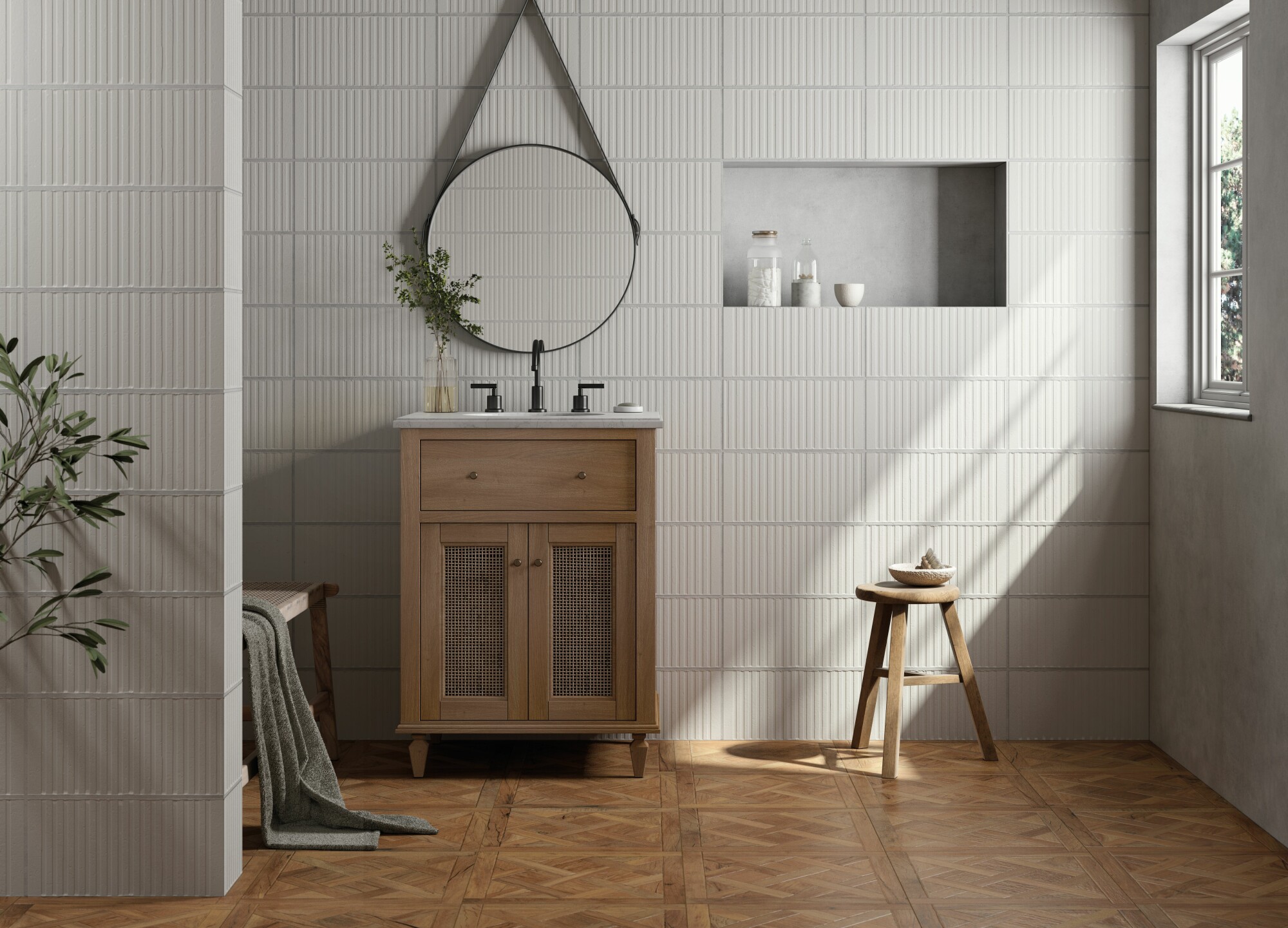 Peronda Fs Loft White STR płytka ścienna 20x40 cm