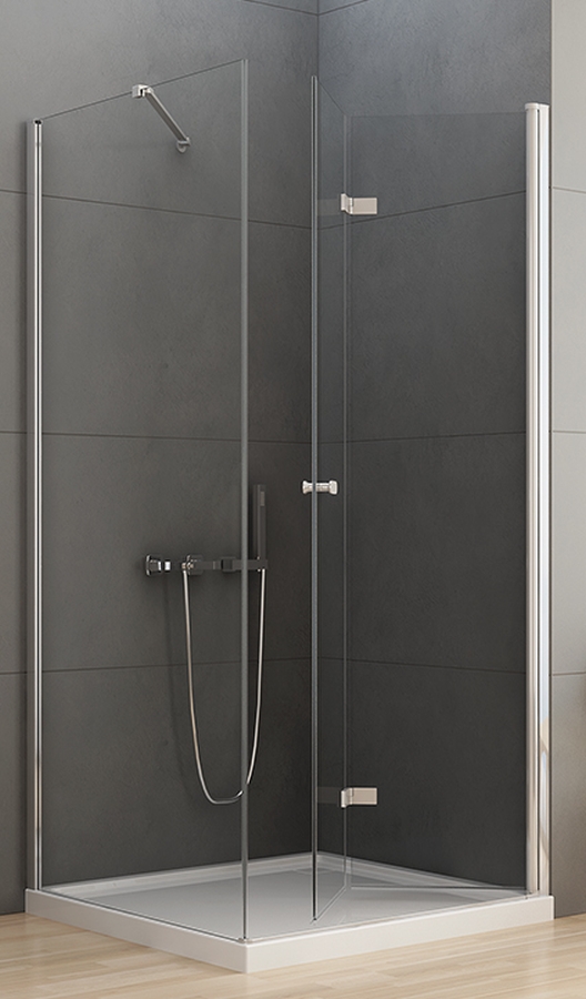 New Trendy New Soleo kabina prysznicowa 100x90 cm prostokątna prawa chrom/szkło przezroczyste D-0153A/D-0089B