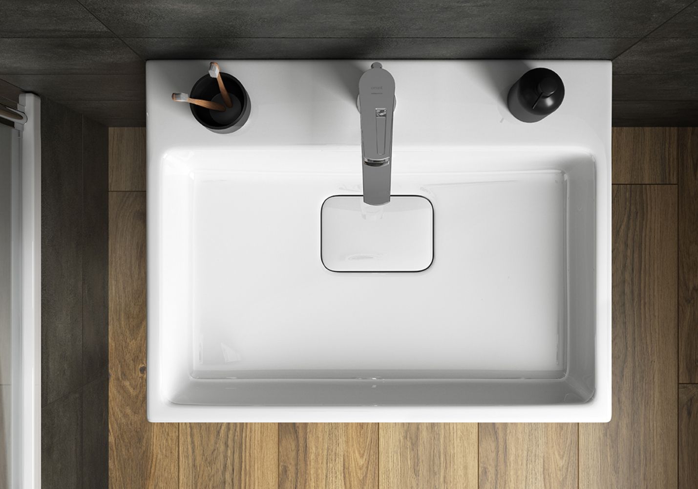 Cersanit Virgo umywalka 81x46,5 cm meblowa prostokątna biała EcoBox K118-002-ECO
