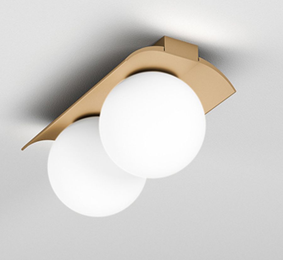 Aqform Modern Ball lampa podsufitowa 2x8W biała struktura 46971-L930-D0-00-13