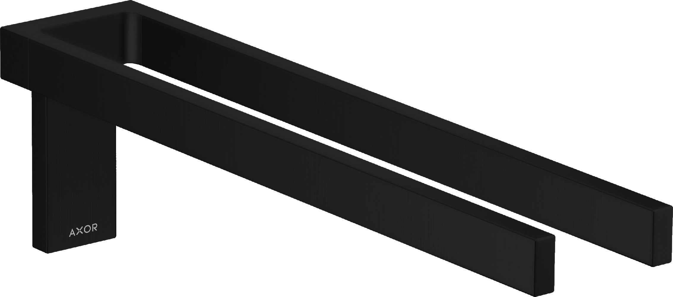 Axor Universal Rectangular Wieszak na ręczniki czarny mat 42622670