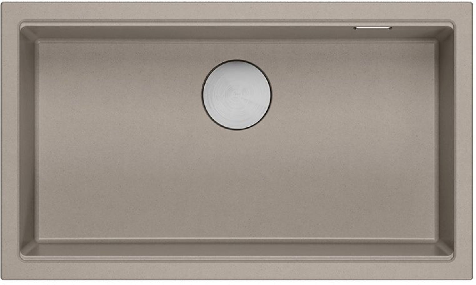 Quadron Logan 110 zlewozmywak 76x45 cm Graniteq szarobeżowy/stalowy HQD7644U4_BS_U