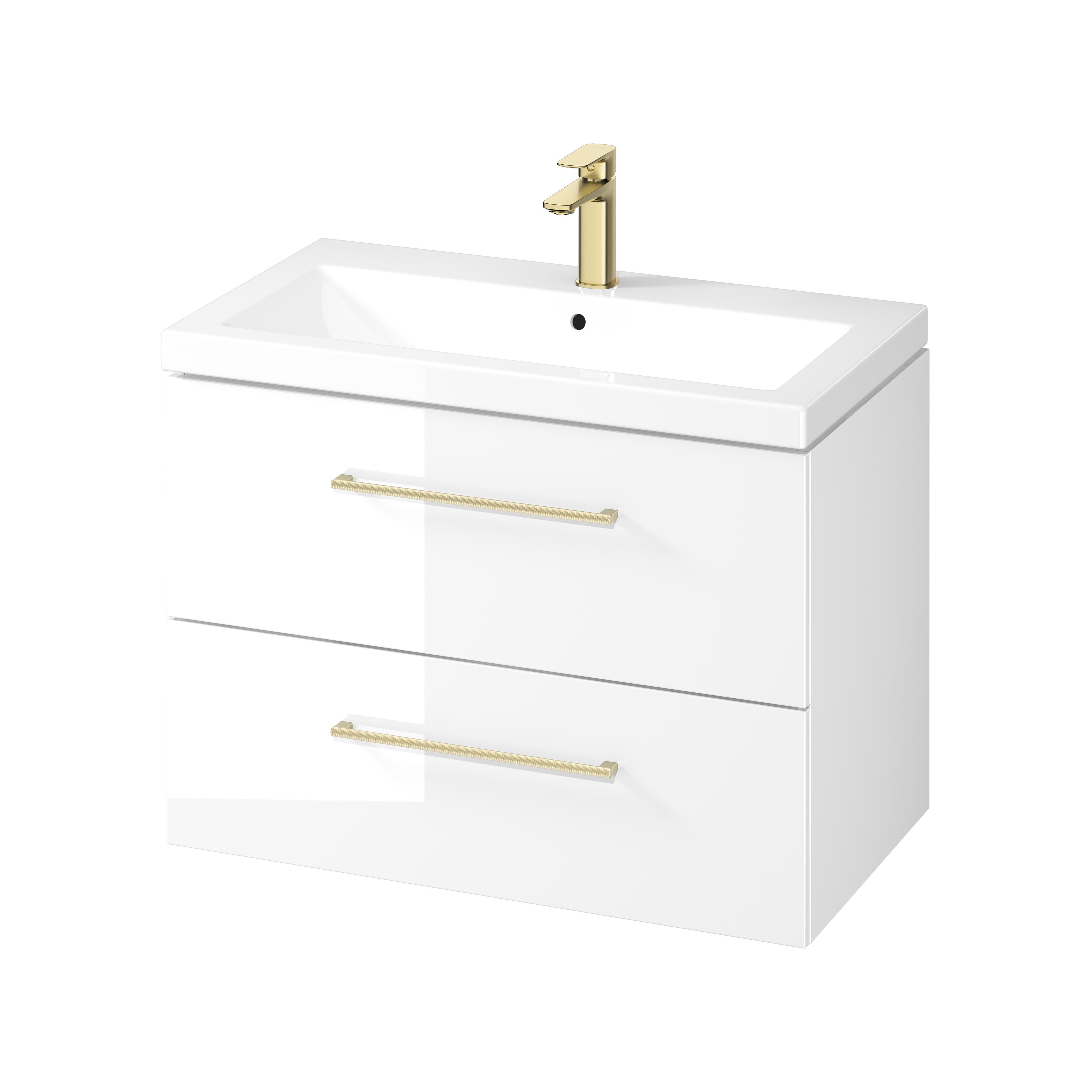 Cersanit Larga umywalka z szafką 80 cm białą S801-575