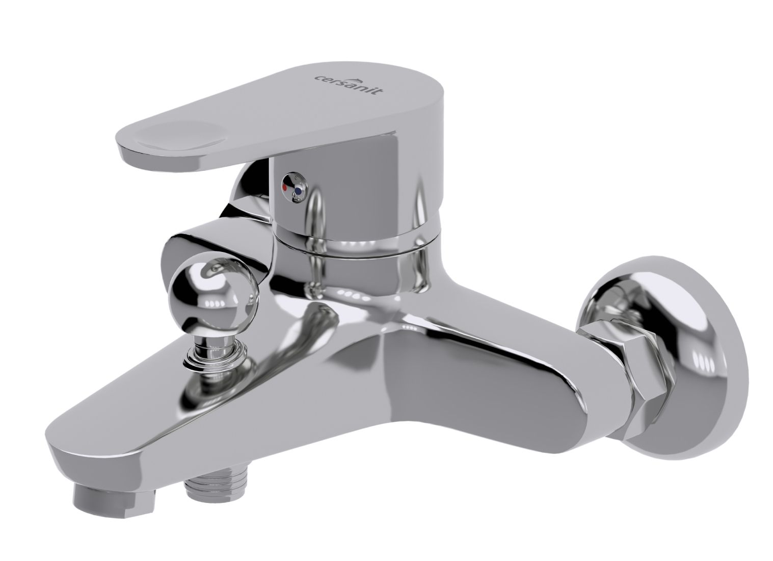 Cersanit Cari bateria wannowo-prysznicowa ścienna chrom S951-002