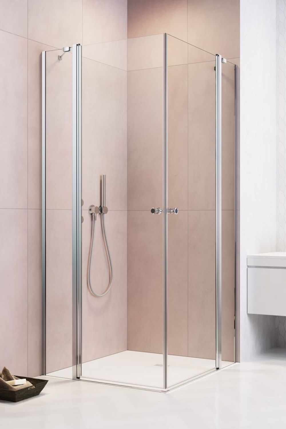 Radaway Eos KDD II kabina prysznicowa część prawa 100x100 cm kwadratowa 13799462-01R