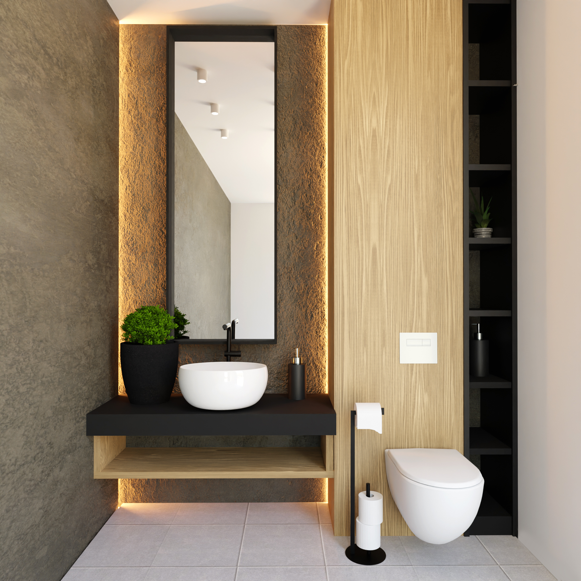 Baltica Design Kari Plus stojak na papier toaletowy czarny - Wysyłka w 24h