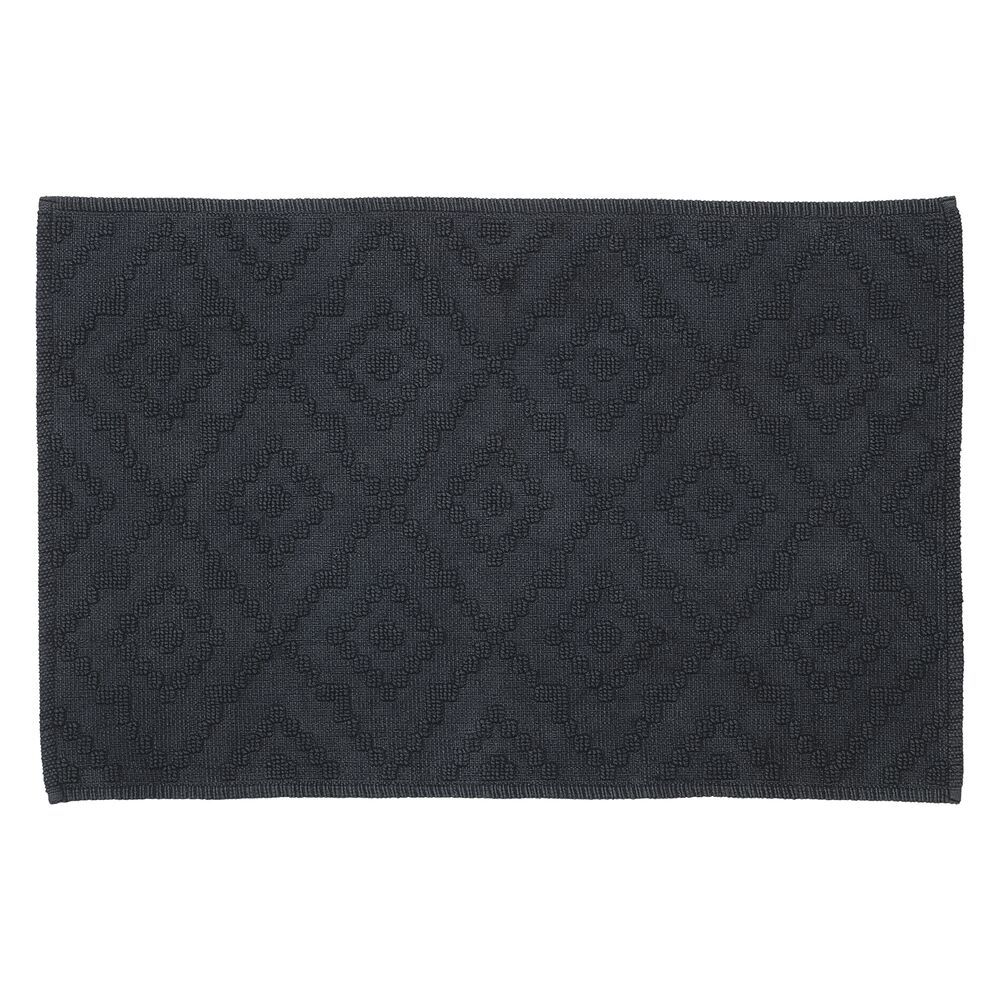 Sealskin Aztec dywanik łazienkowy 60x90 cm prostokątny bawełna ciemny szary 800095