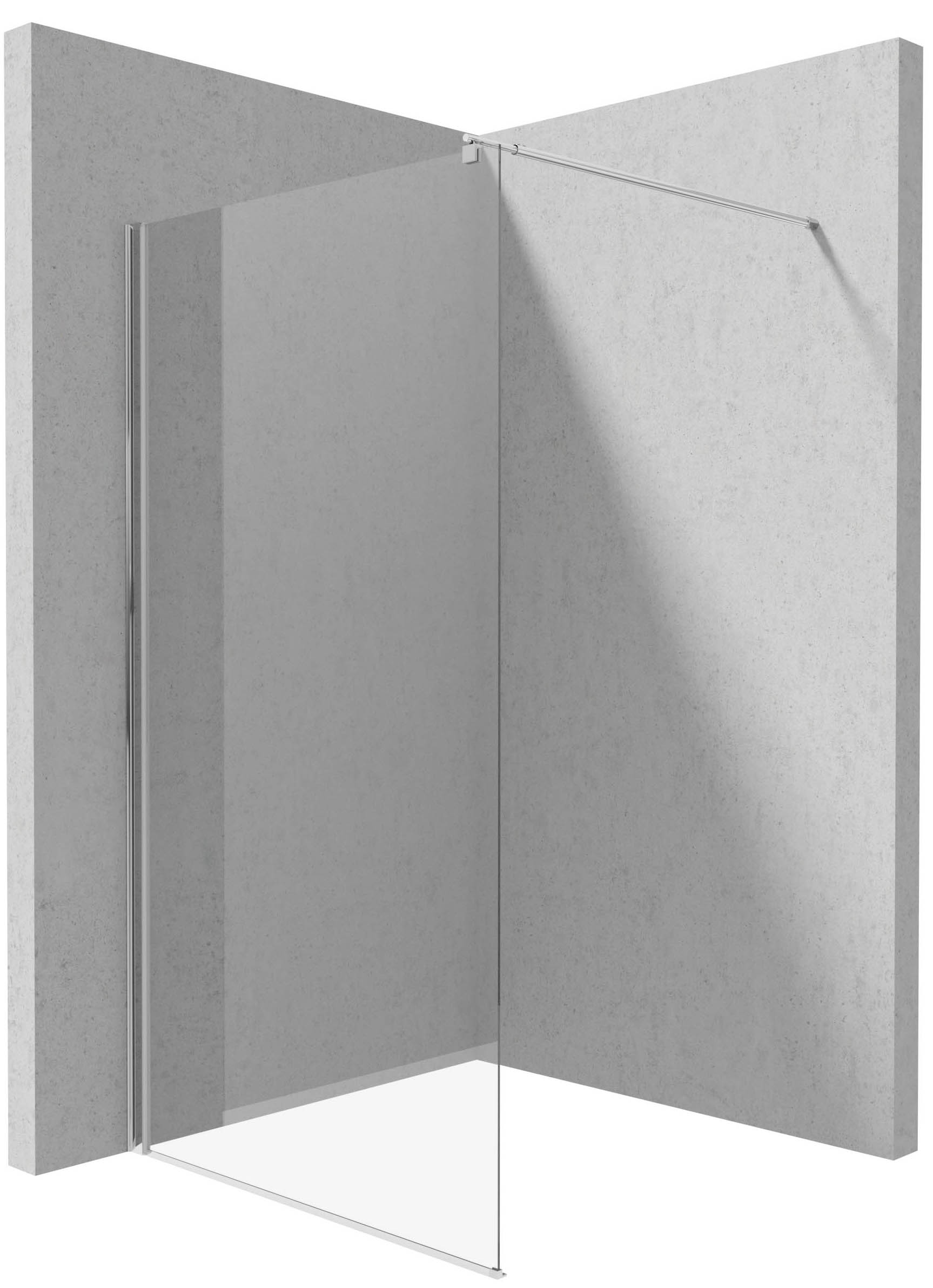 Deante Kerria Plus Walk-In ścianka prysznicowa 110 cm wolnostojąca chrom/szkło przezroczyste KTS031P