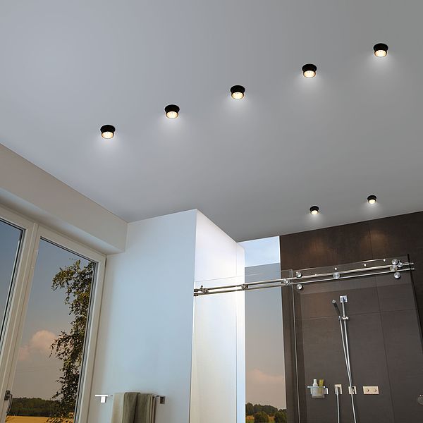 Paulmann Gil lampa podsufitowa 1x6W LED czarny mat/złoty 93378 - Wysyłka w 24h