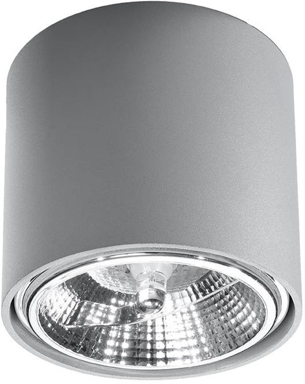Sollux Lighting Tiube lampa podsufitowa 1x40W szara SL.0696
