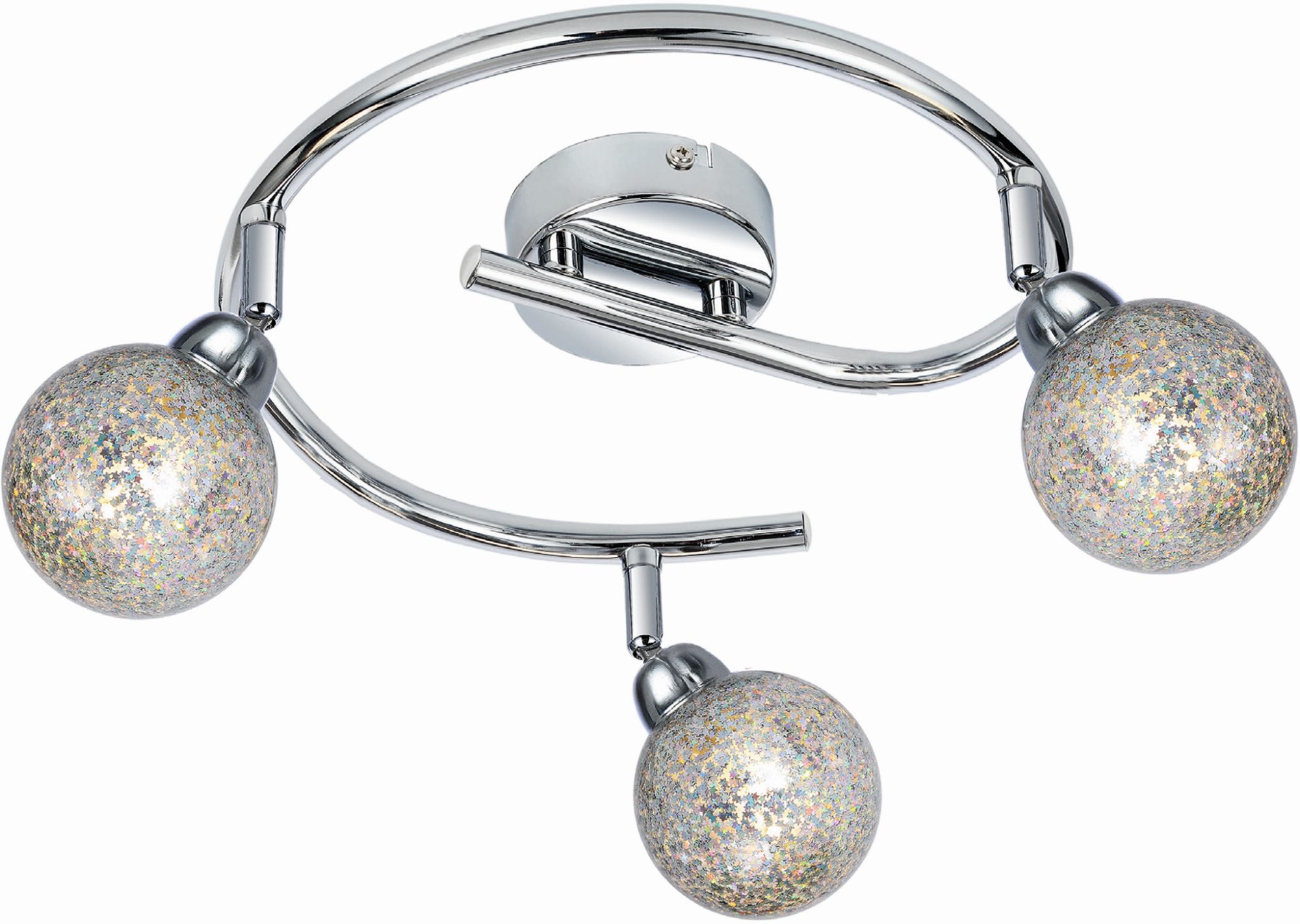 Candellux Kaleidoscope lampa podsufitowa 3x4W LED chrom 98-61577