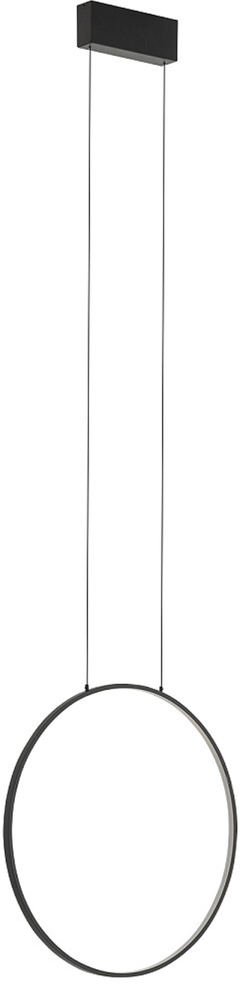Nowodvorski Lighting Circolo Led lampa wisząca 1x18W czarny mat 10810