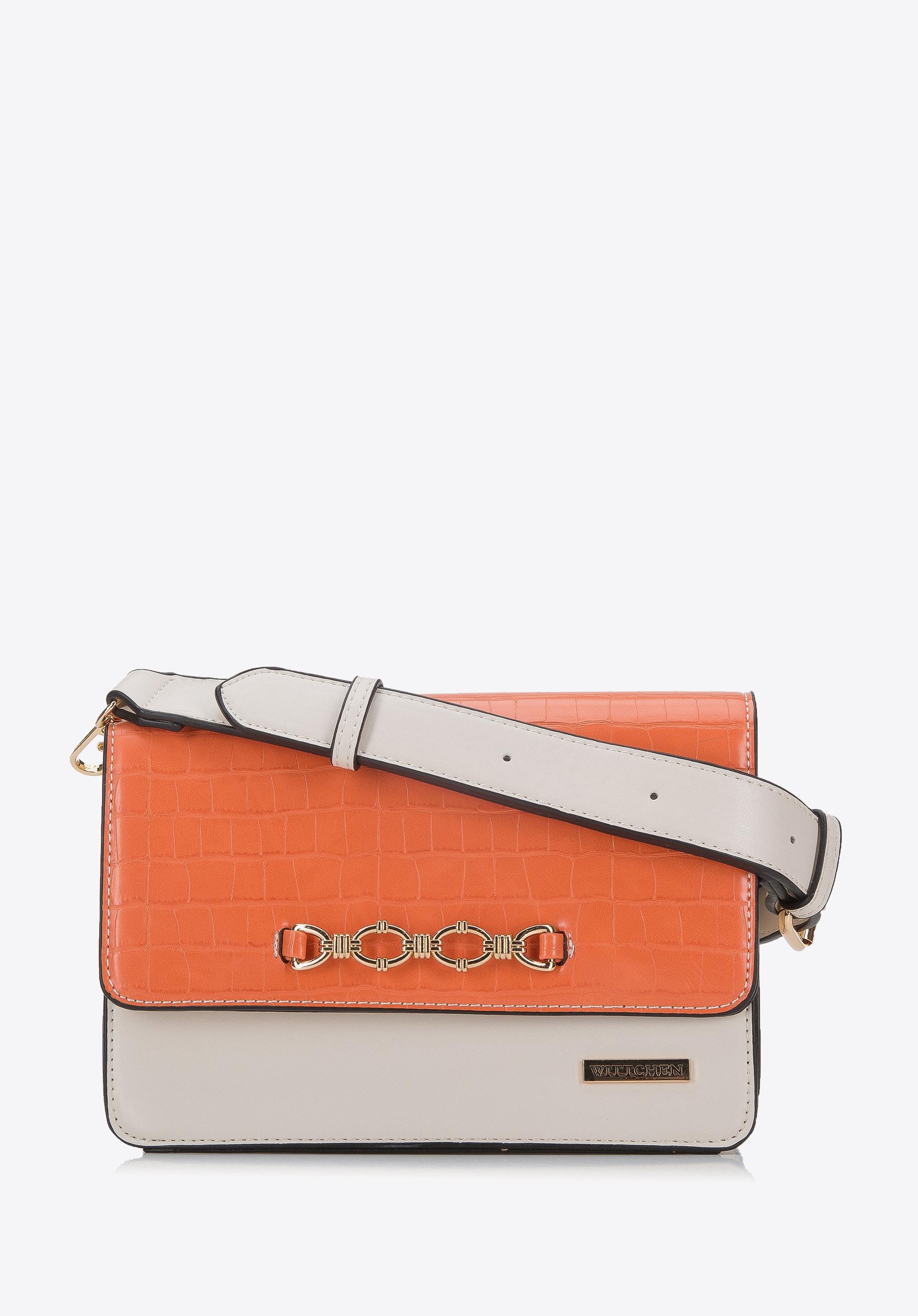 Torebka crossbody z metalową ozdobą