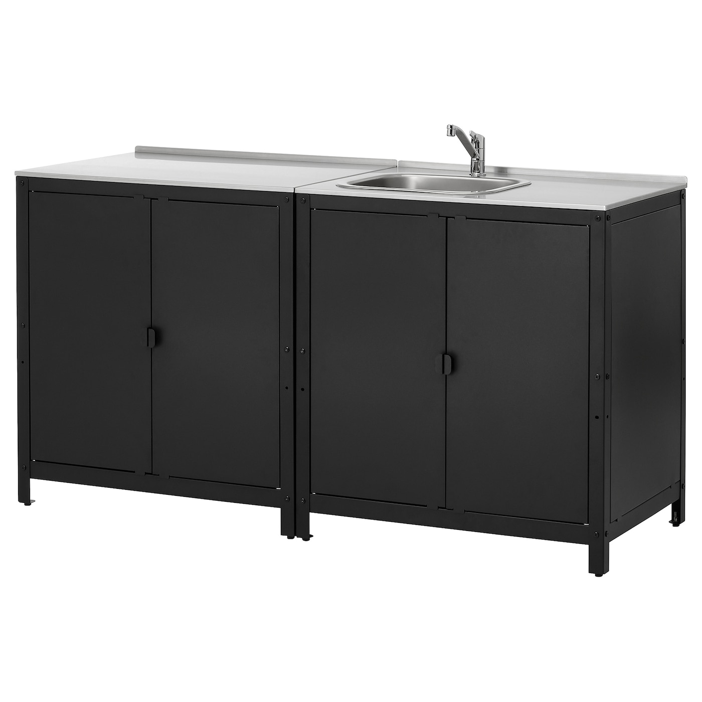 IKEA GRILLSKÄR zlew kuchenny/szafka ogr, stal nierdz, 172x61 cm