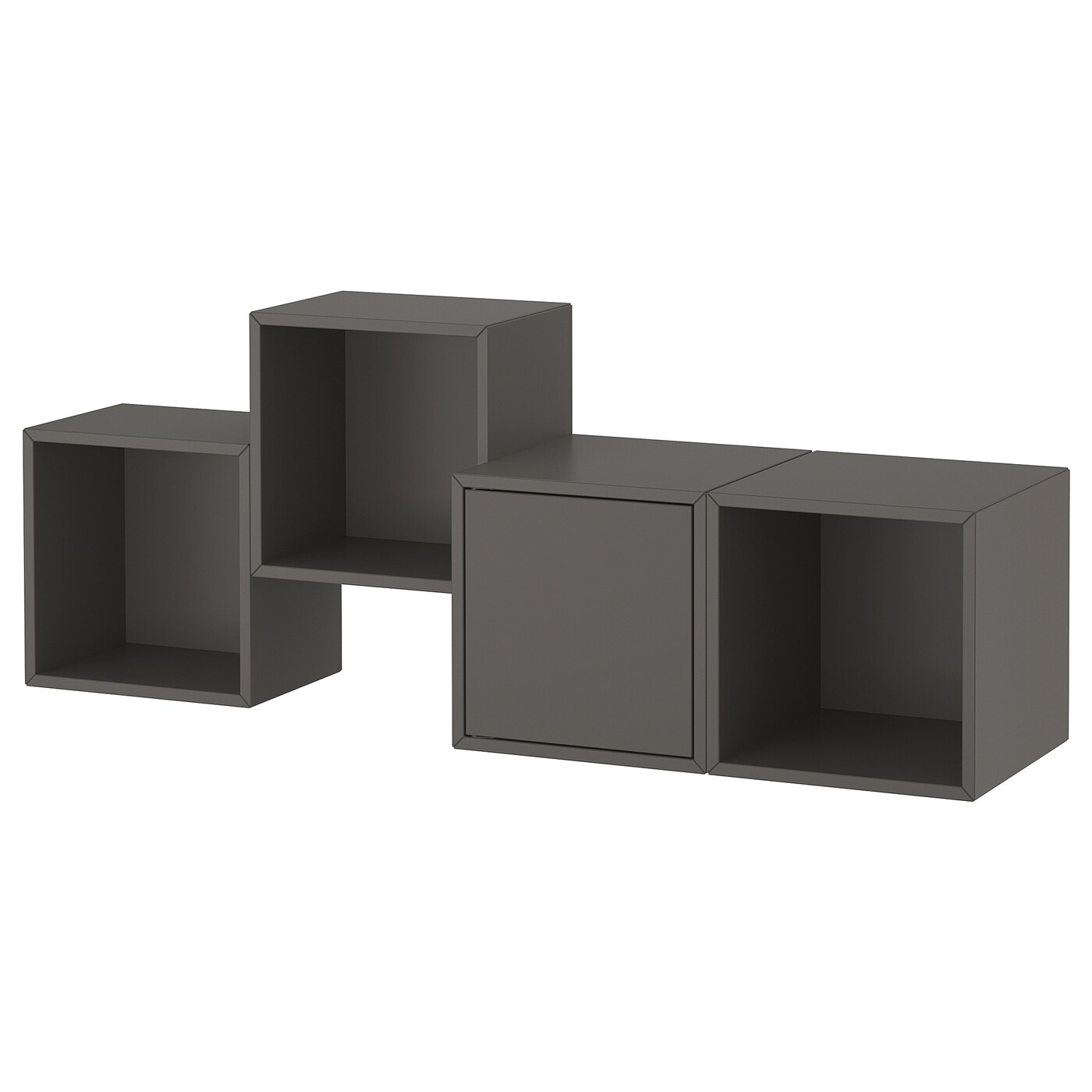 IKEA EKET kombinacja szafek ściennych, ciemnoszary, 140x35x53 cm