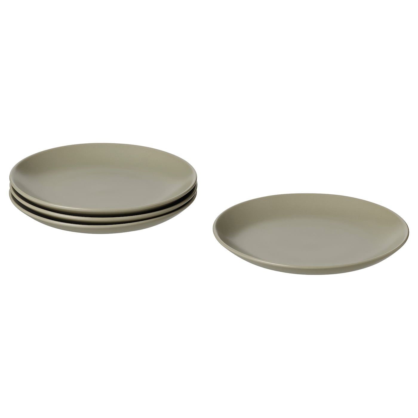 IKEA FÄRGKLAR talerzyk, Matowy zielony, 20 cm