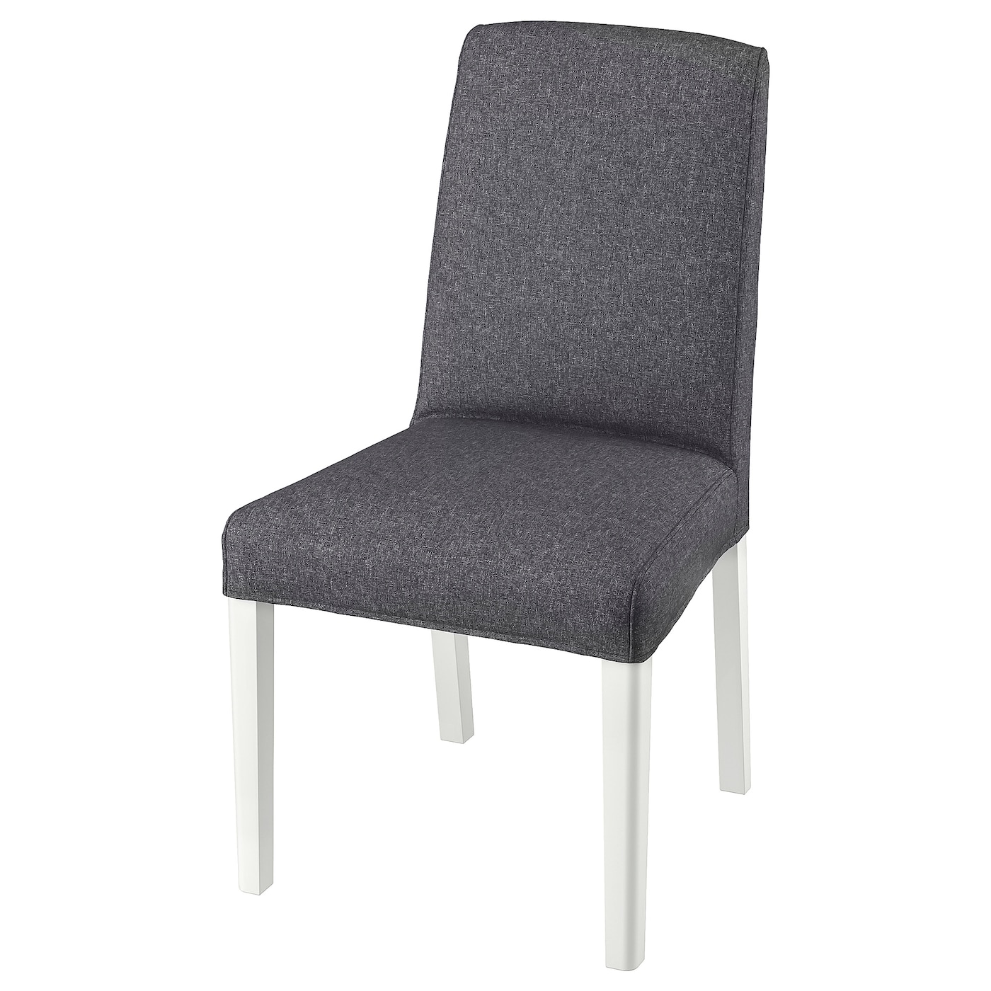 IKEA BERGMUND krzesło, biały/Gunnared średnioszary, Przetestowano dla: 110 kg