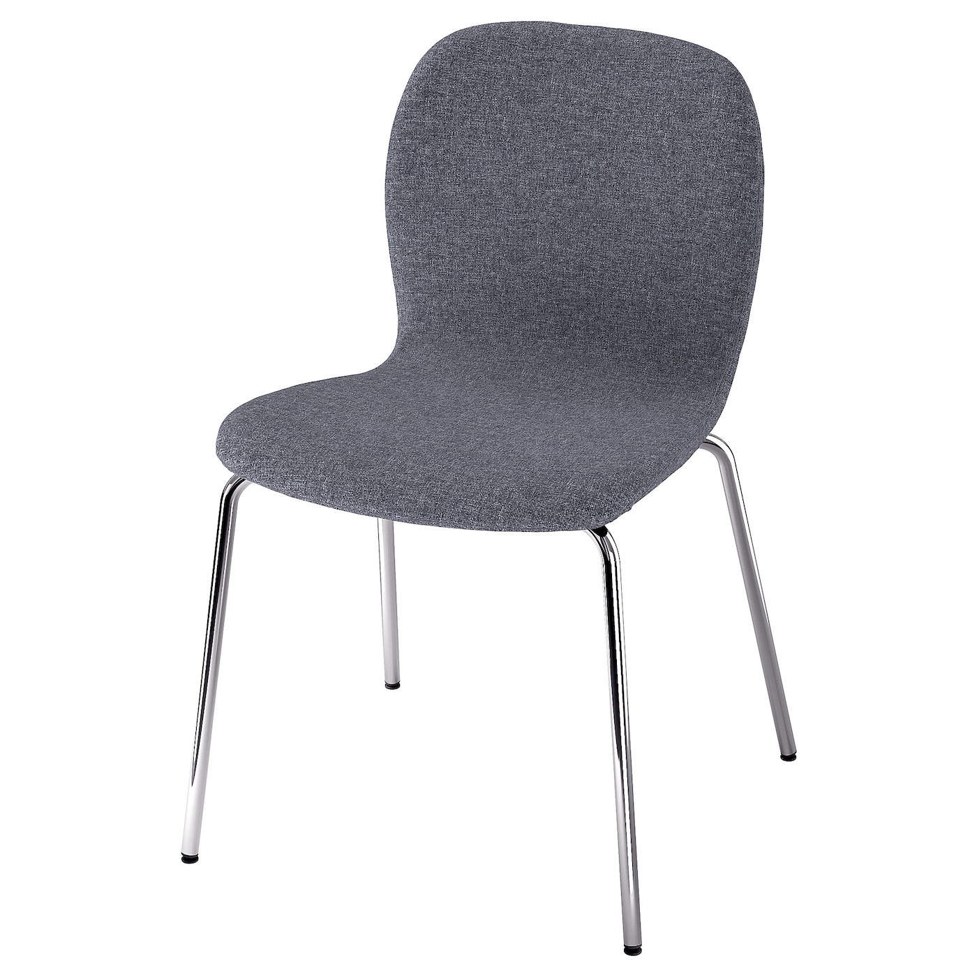 IKEA KARLPETTER krzesło, Gunnared średnioszary/Sefast chrom, Przetestowano dla: 110 kg