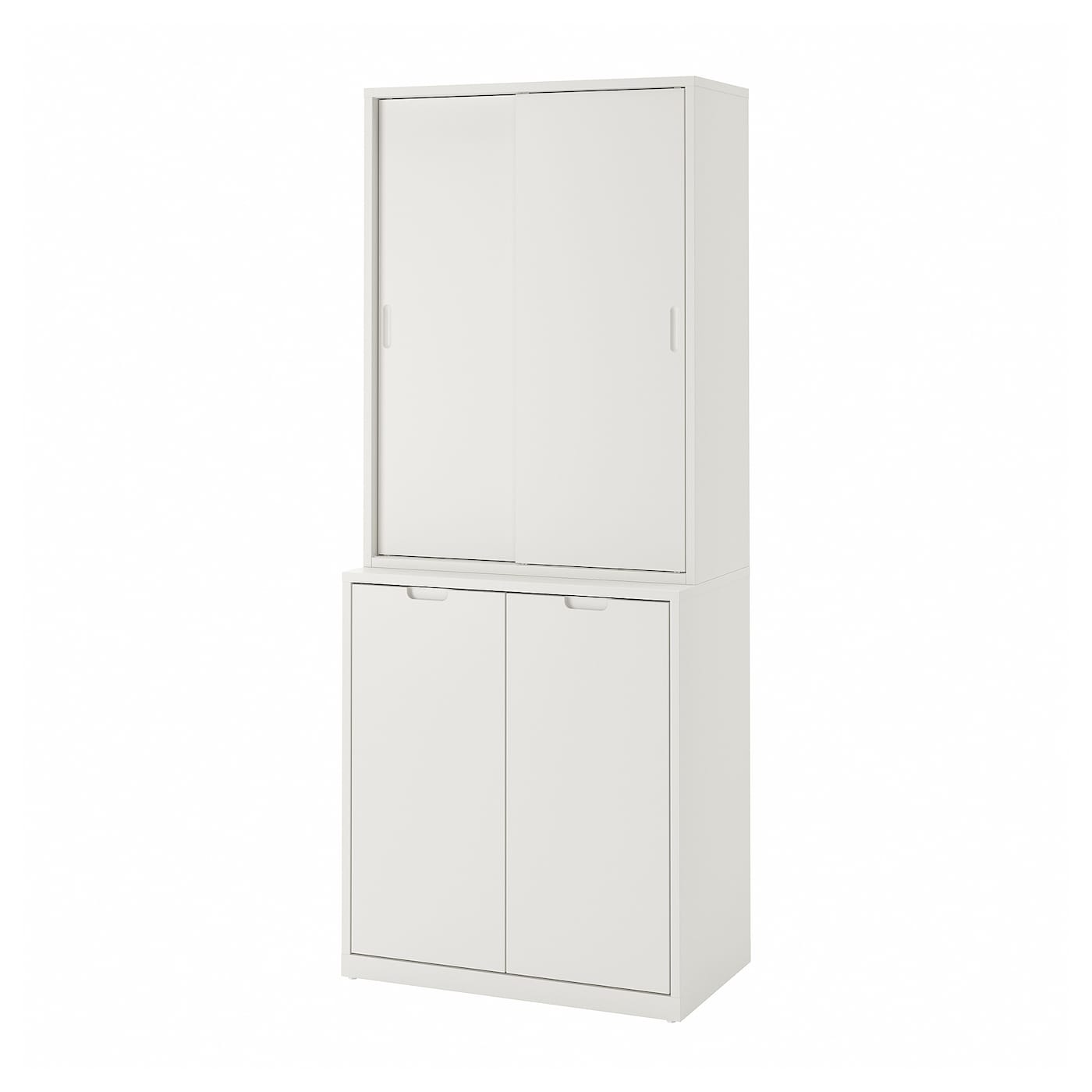 IKEA TONSTAD kombinacja z drzwiami przesuwnymi, kremowy, 81x47x201 cm