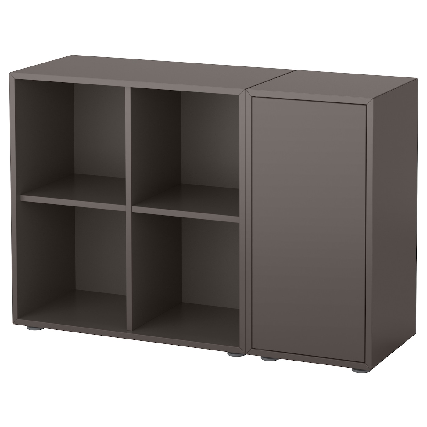 IKEA EKET kombinacja szafek ze stopkami, ciemnoszary, 105x35x72 cm