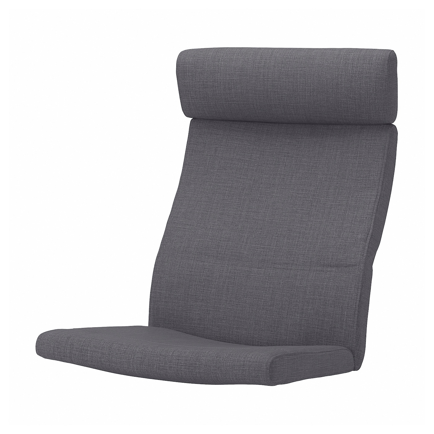 IKEA POÄNG poduszka fotela, Skiftebo ciemnoszary, Długość: 137 cm